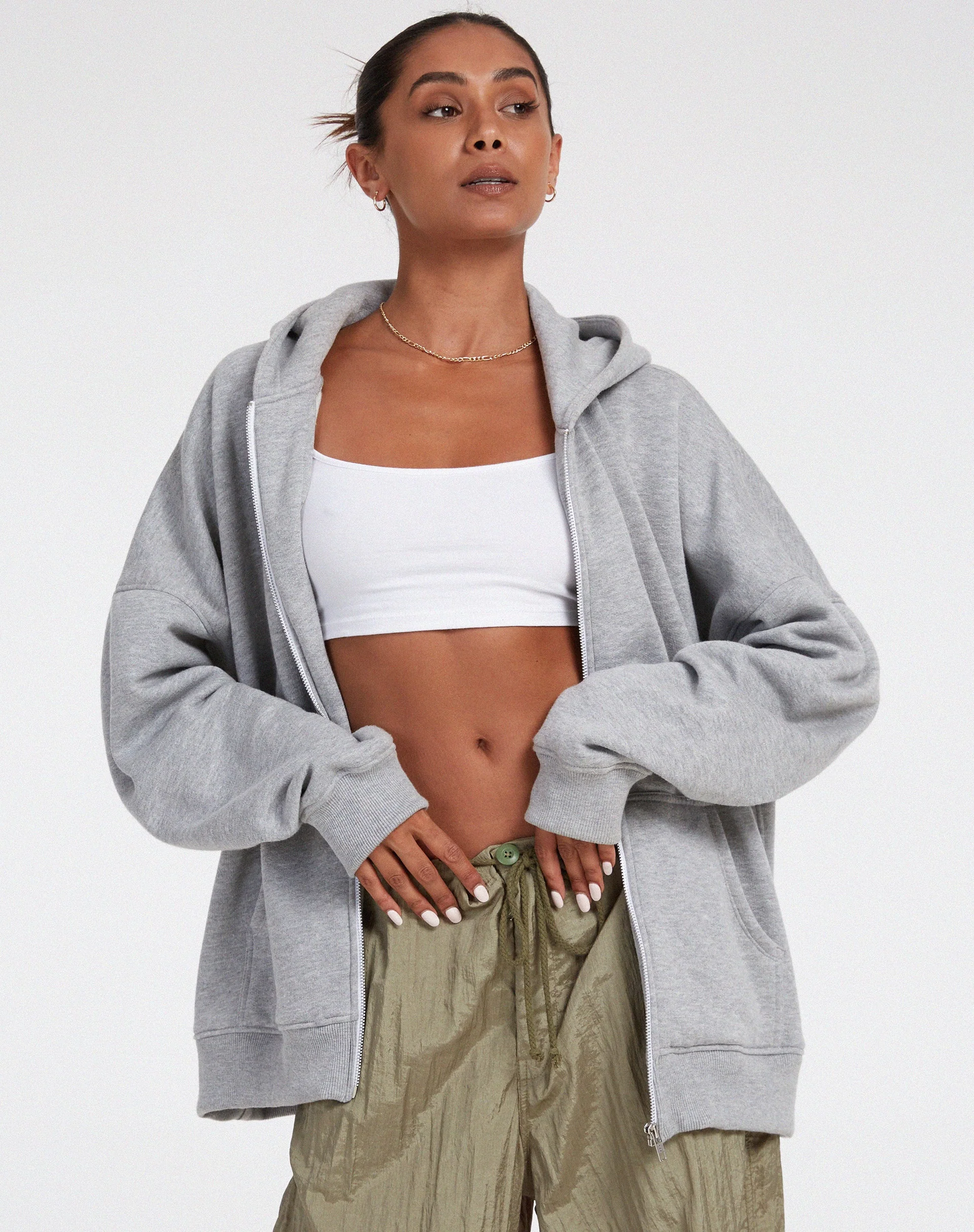 Hollack Hoodie in Graumelange