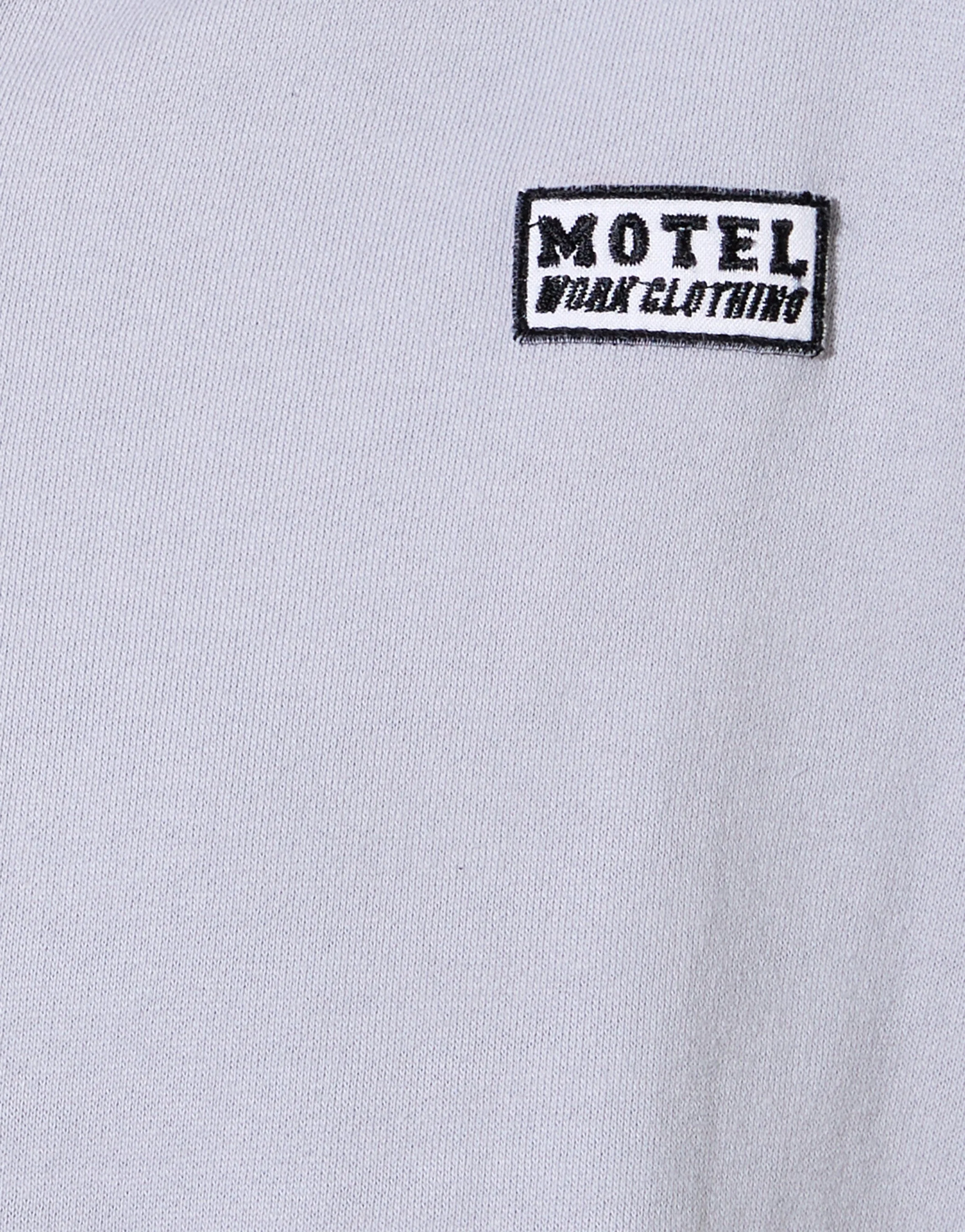 Hollack Hoodie in Lunar Rock mit Motel Work Clothing Label Stickerei - Image 7
