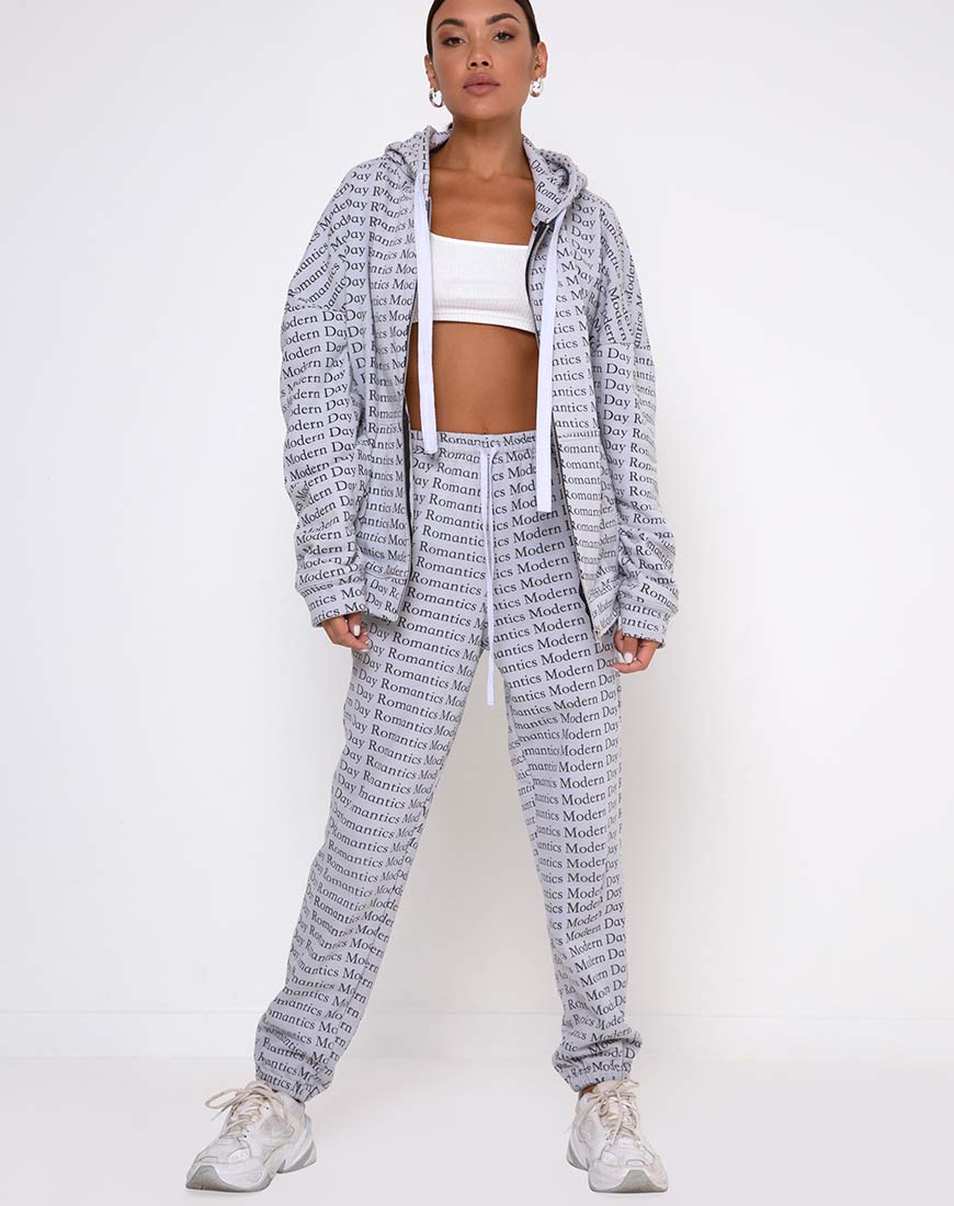 Hollack Hoody in Modern Day Romantics Grau - Image 4