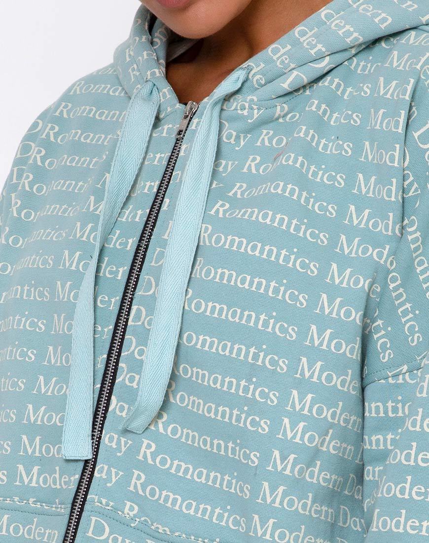 Hollack Kapuzenpullover in Modern Day Romantics Seafoam - Image 6