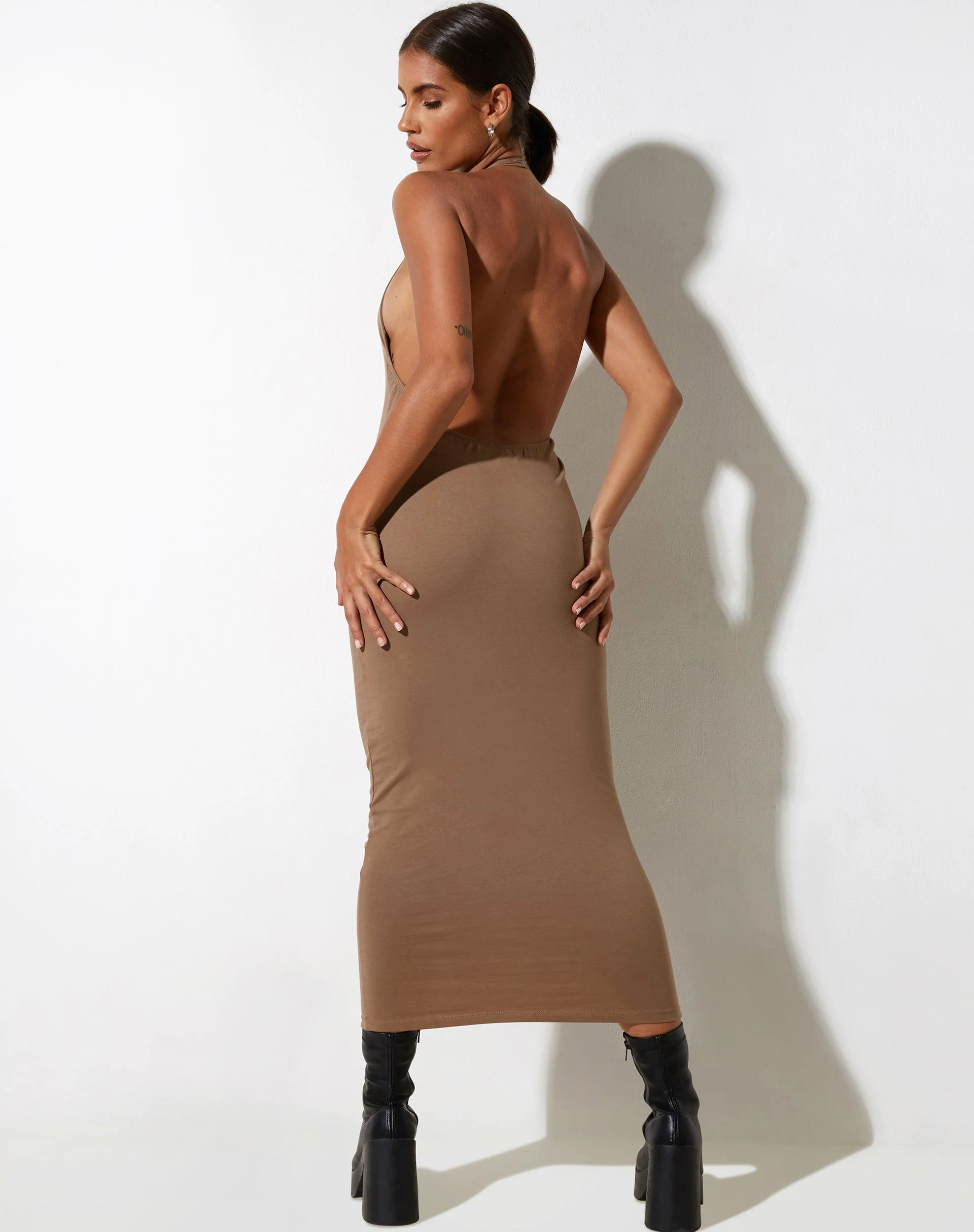 Housna Midikleid in Silbernerz - Image 5