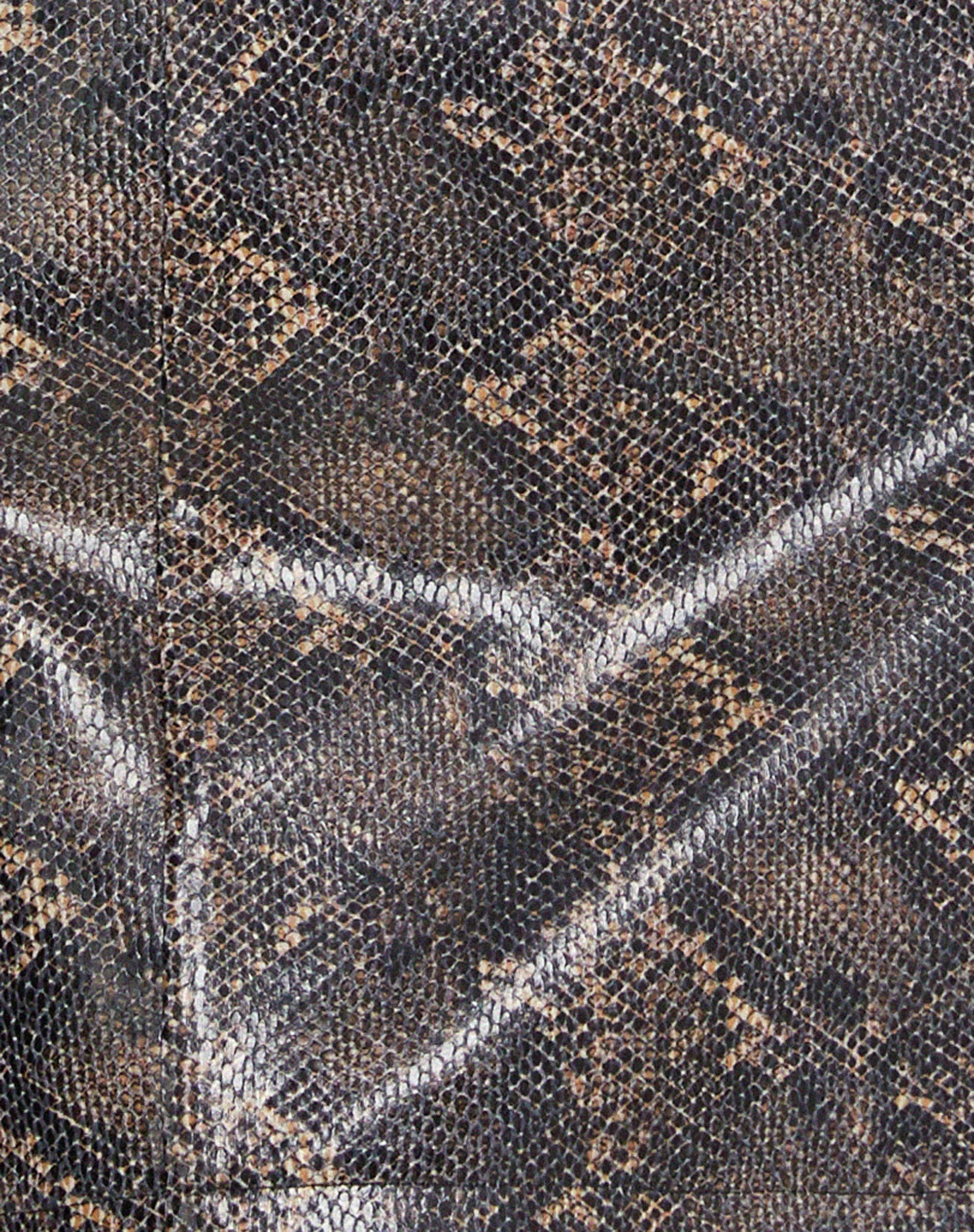 Hyacinth Bandeau-Kleid aus PU-Schlangenhaut Tan - Image 7