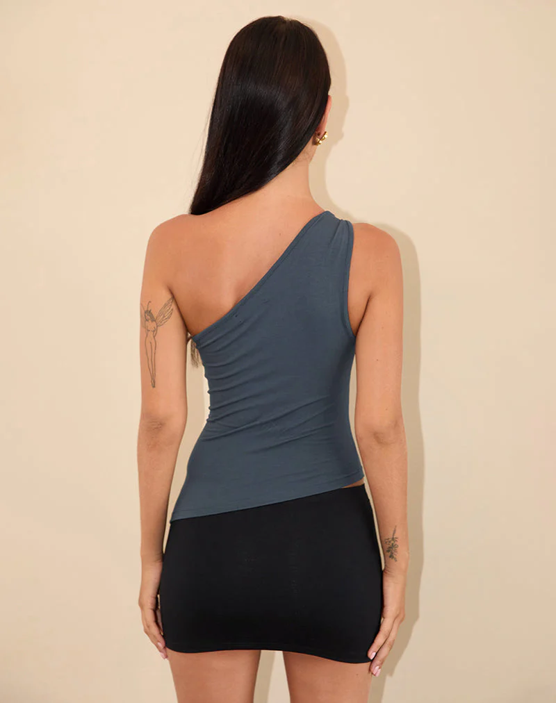 Idra Asymmetrisches Top aus Jersey Ocean Storm - Image 3