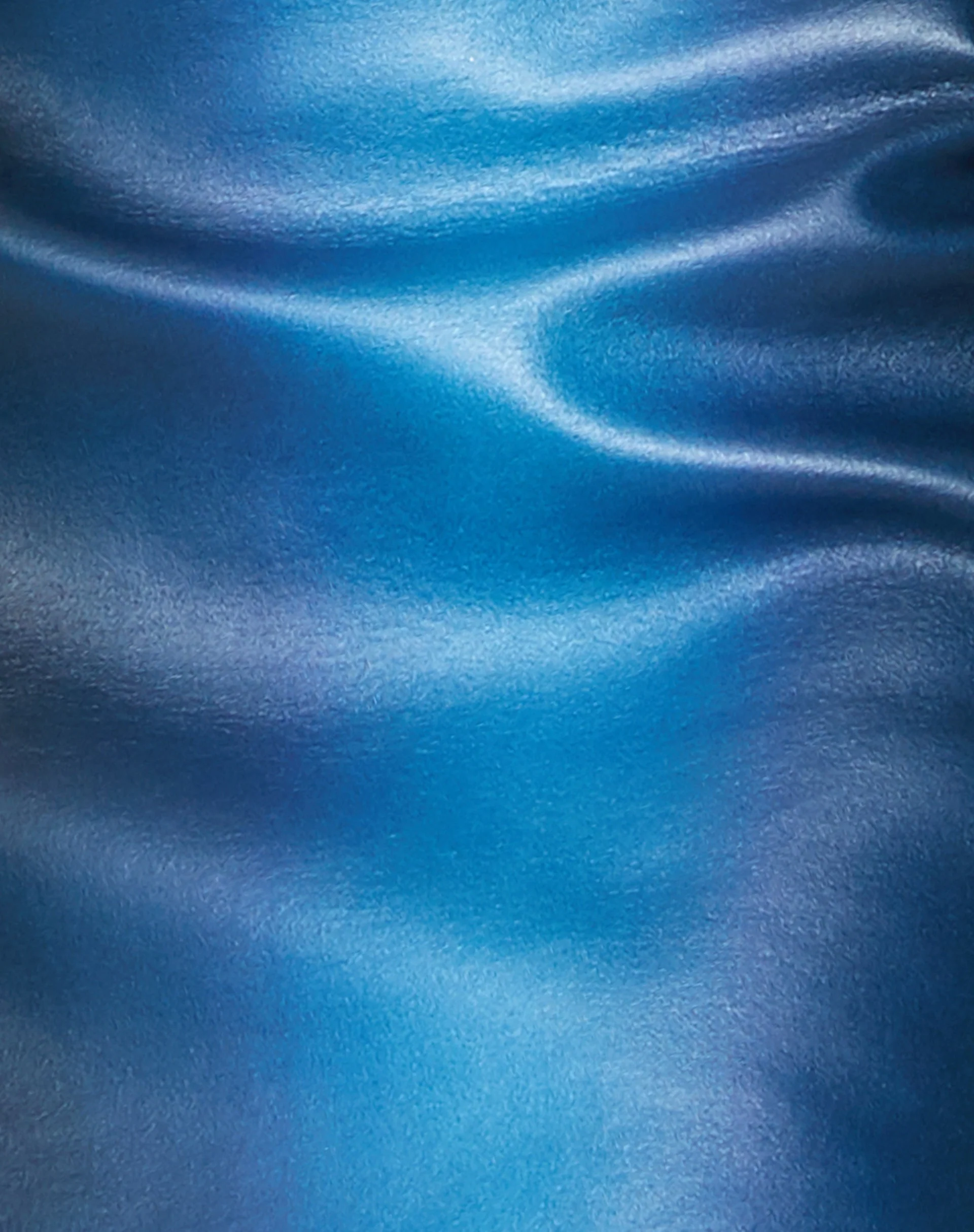 Ima Minirock aus PU Ombre Blau - Image 5