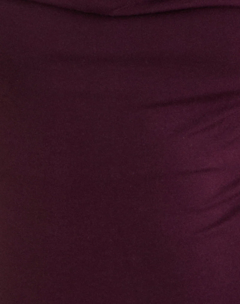 Imrie Open Back Top in Rayon Jersey Redwood - Image 7