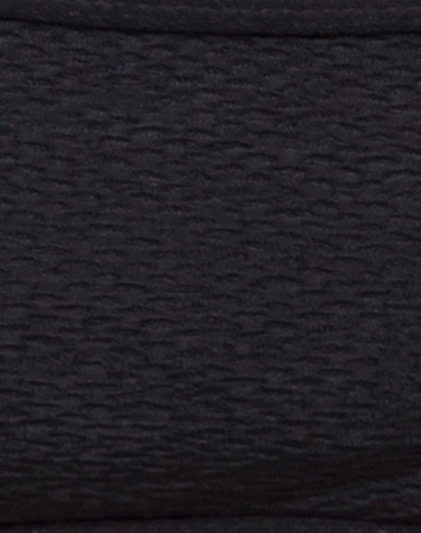 Ina Bottom Bikini in Textur Schwarz - Image 3