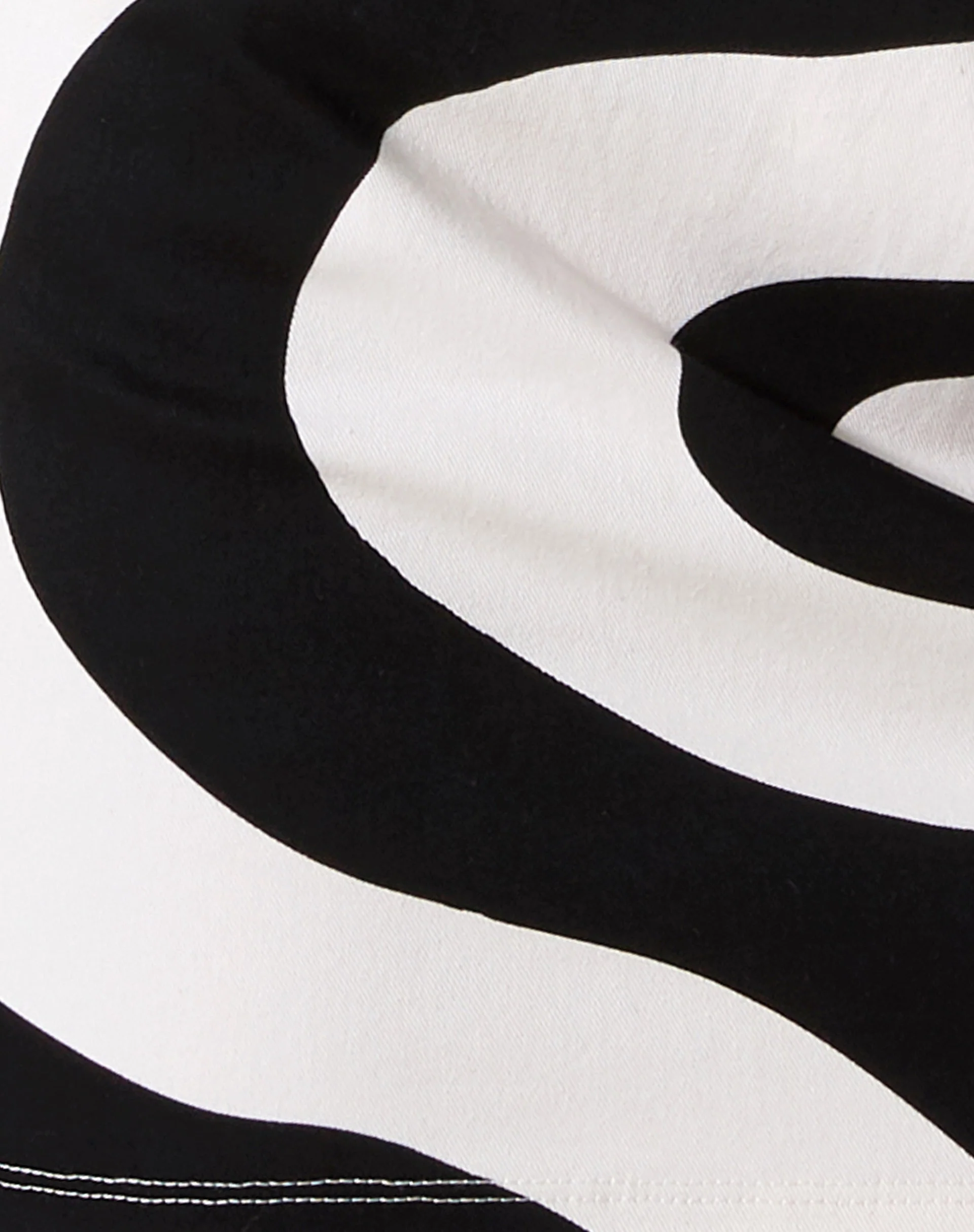 Ina Minirock in Optic Swirl Schwarz und Weiß - Image 8