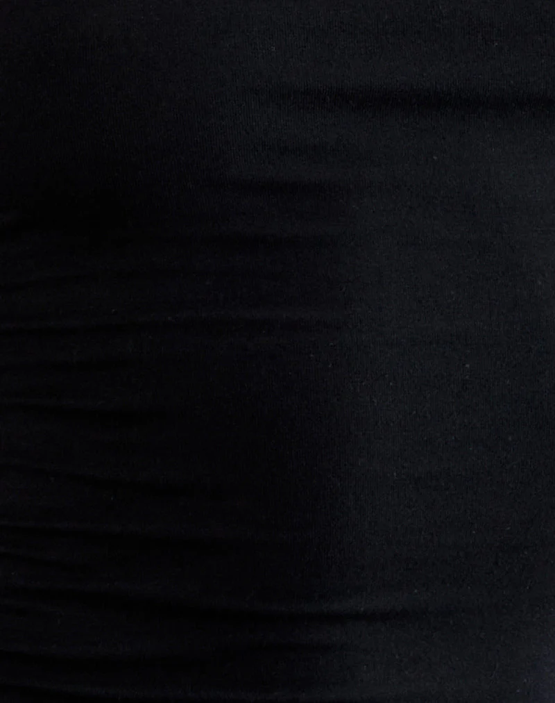 Inaja Cut Out Cami Top in Jersey Black - Image 6
