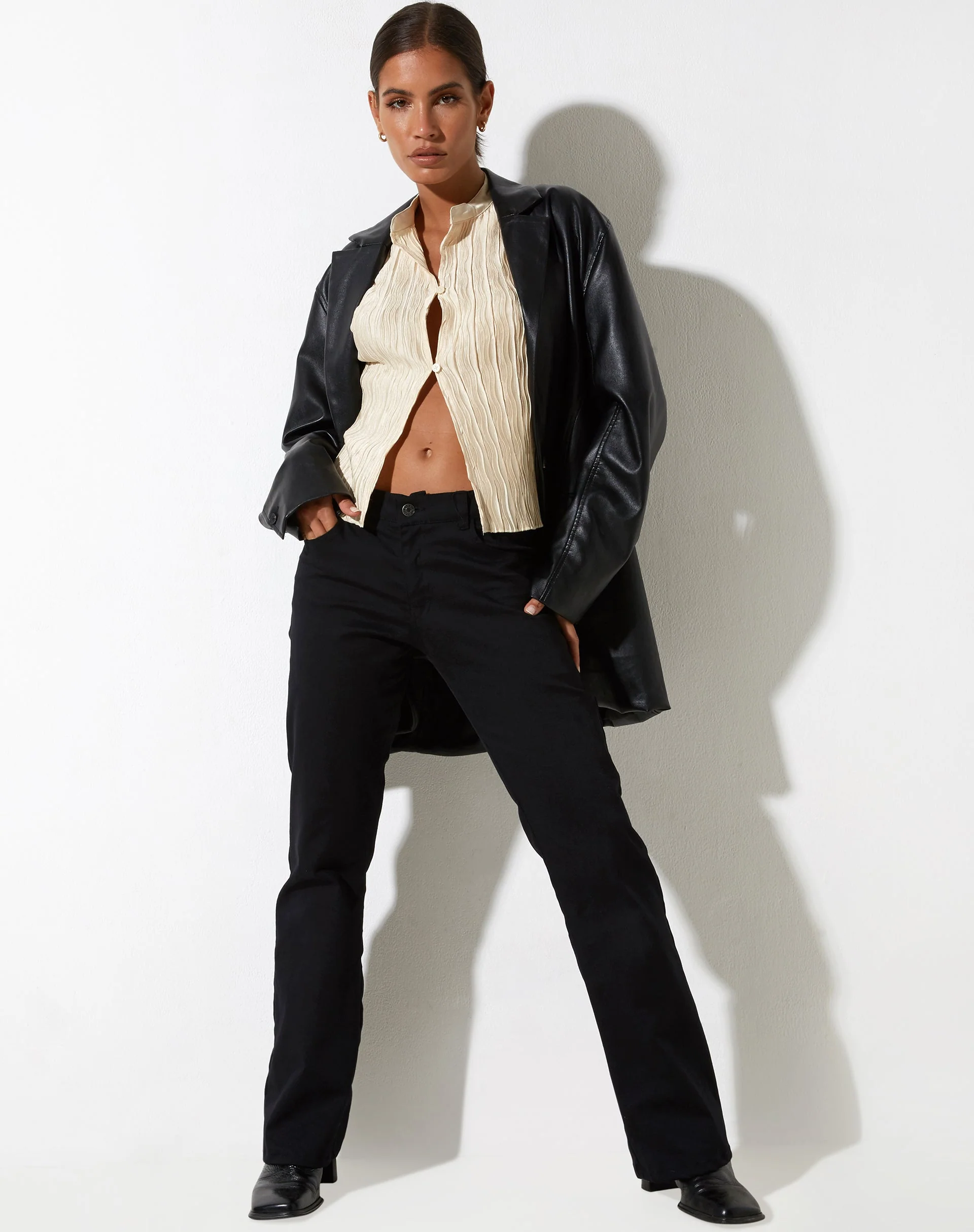 Inara Top in Crinkle Elfenbein - Image 3