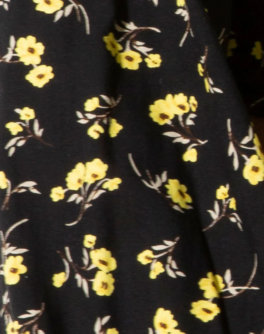 Irene Top in Butterblumengelb und Schwarz - Image 5