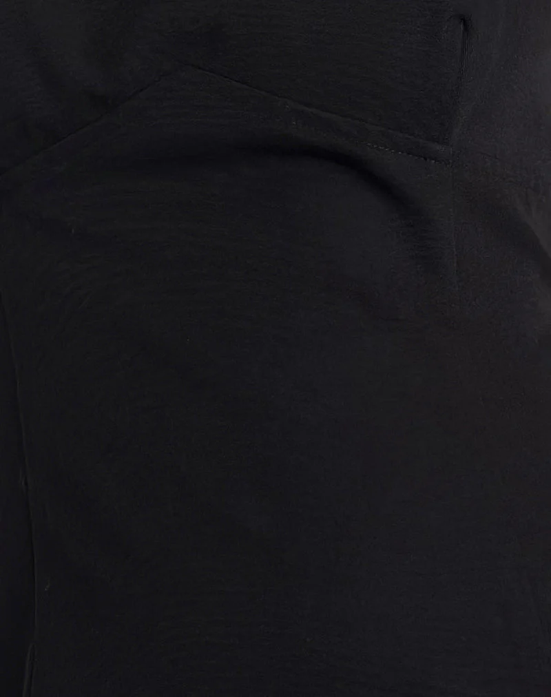 Irinel Minikleid mit Schleife hinten in Schwarz - Image 6