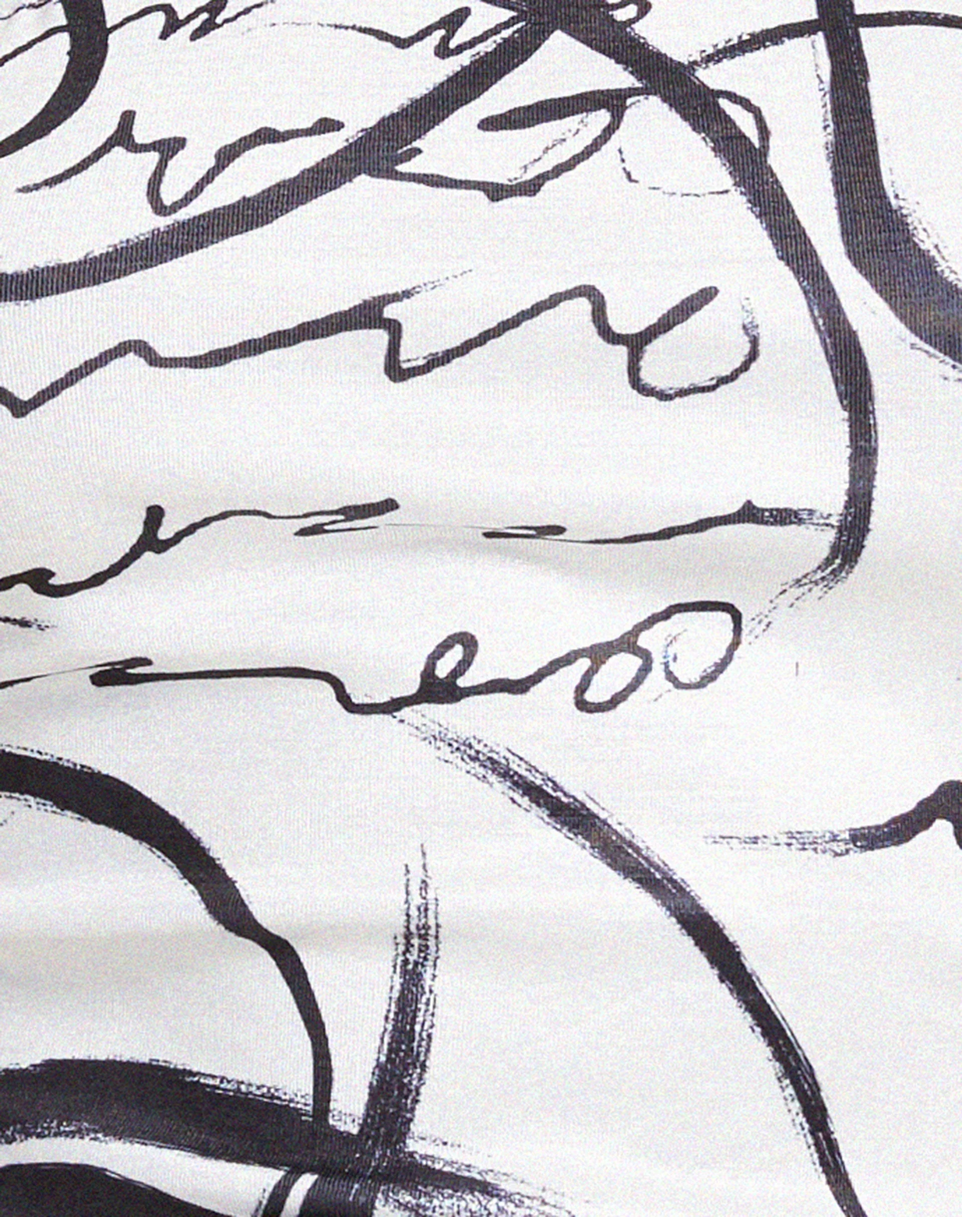 Irvana Bandeau-Top in Mono Doodle Schwarz und Weiß - Image 5