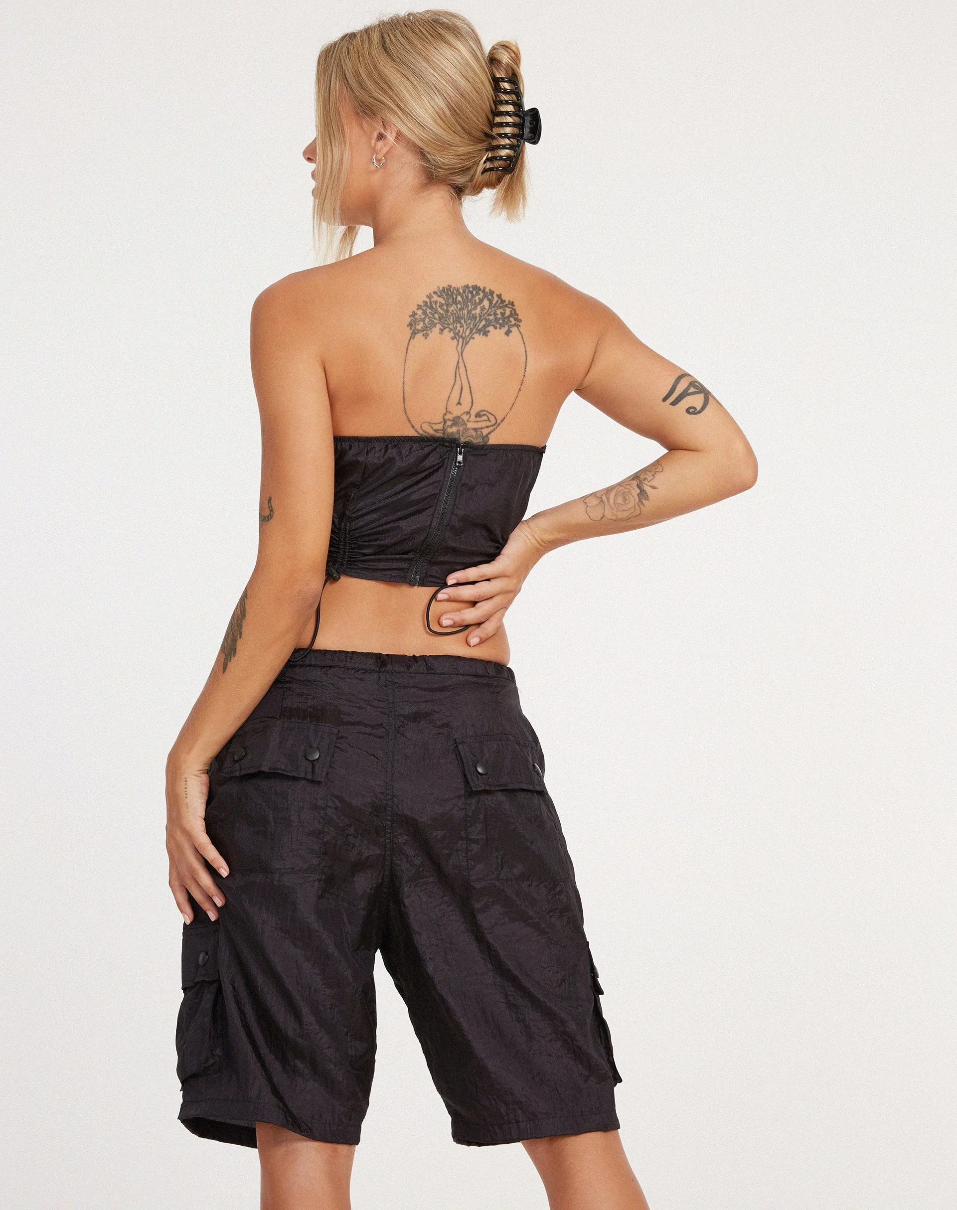 Isao Bandeau-Top in Schwarz - Image 2