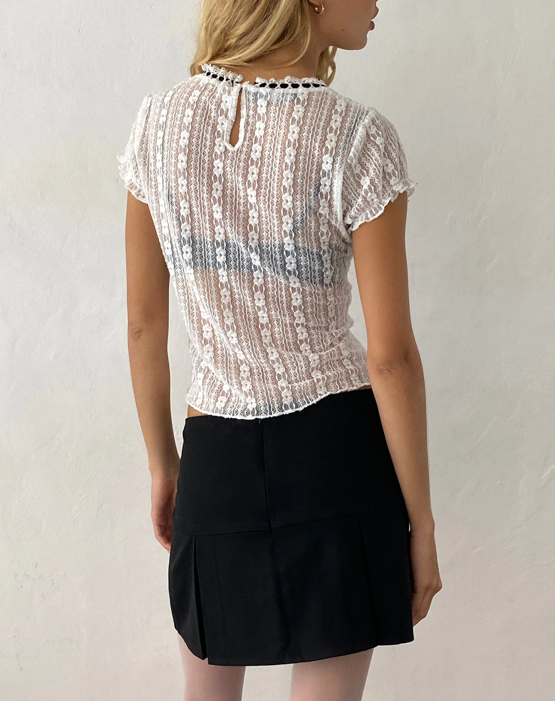 Istaka Minirock in Schwarz Tailoring - Image 5