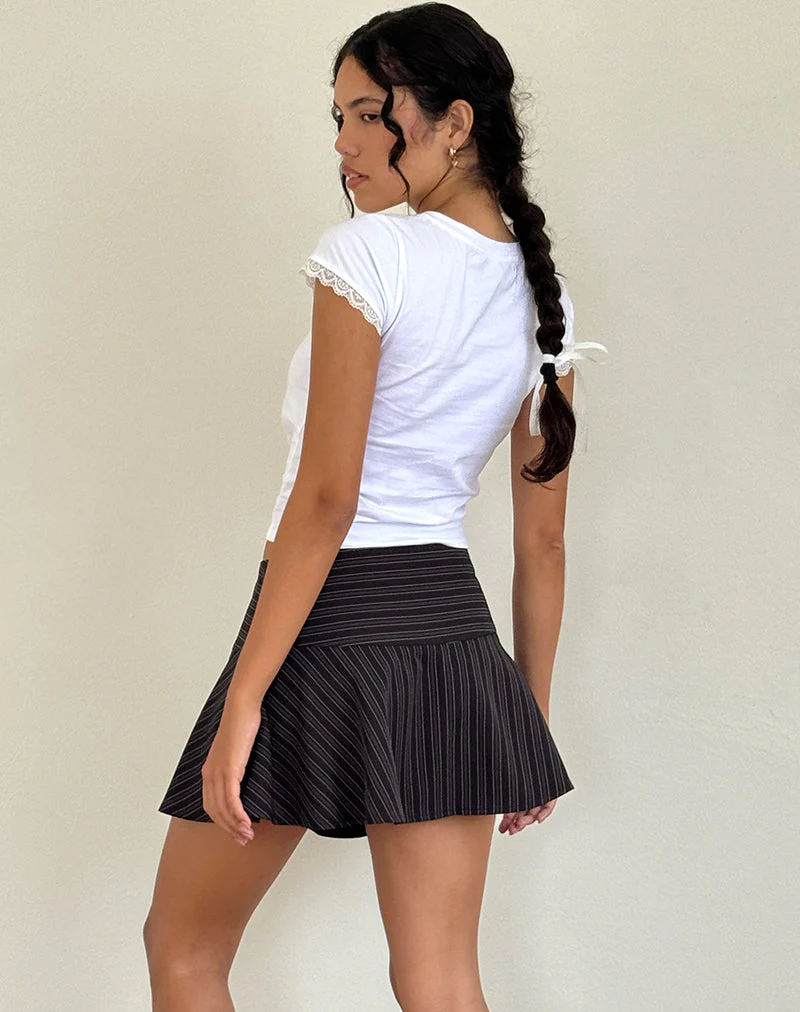 Izzy Top in Weiß Strawberry Girl Script - Image 5