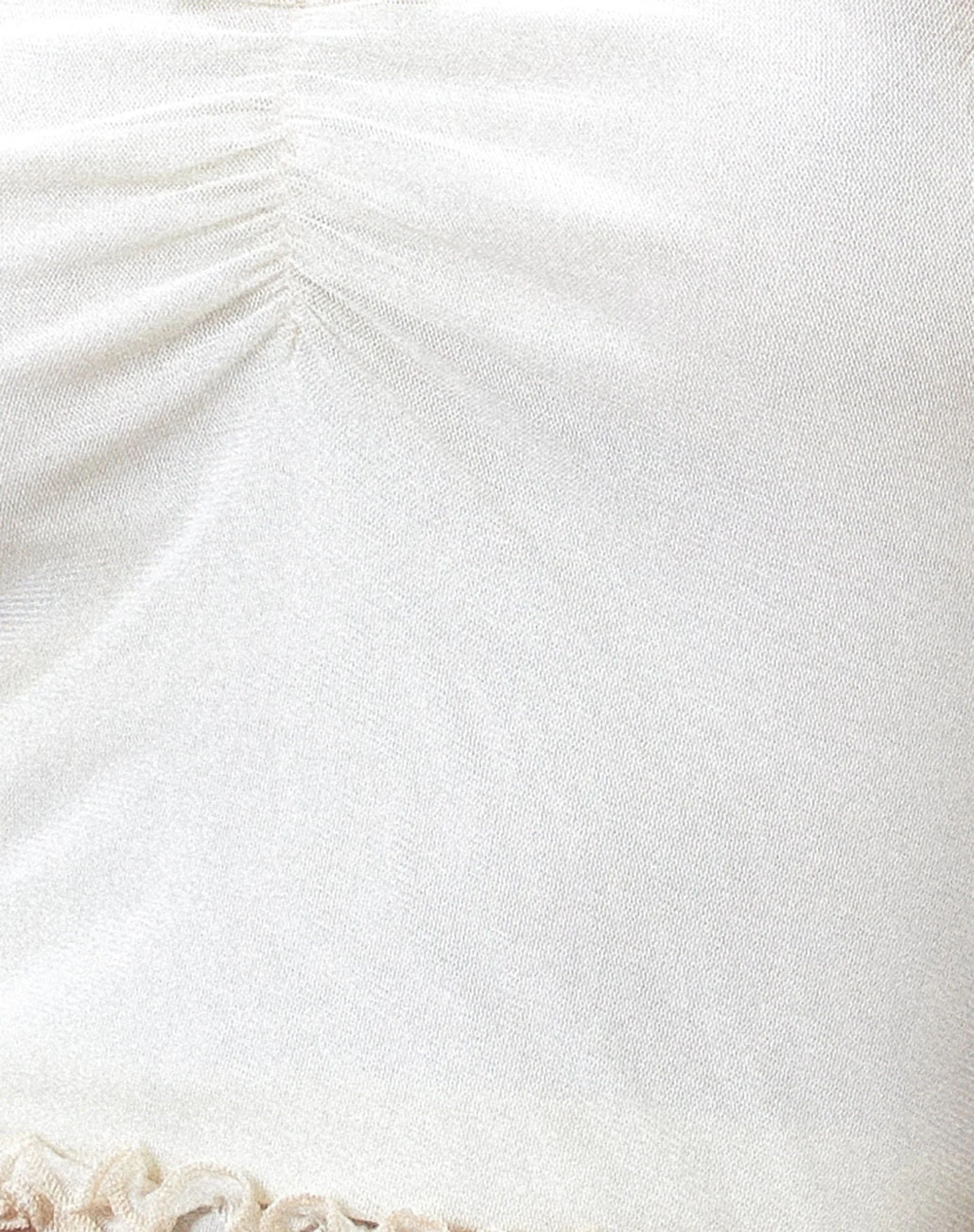 Jachai Bandeau-Top mit Rüschendetail in Off White - Image 5
