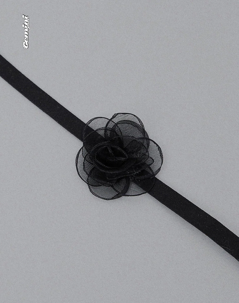 Jada Halskette mit schwarzer Rose von Gemini Jewels - Image 4