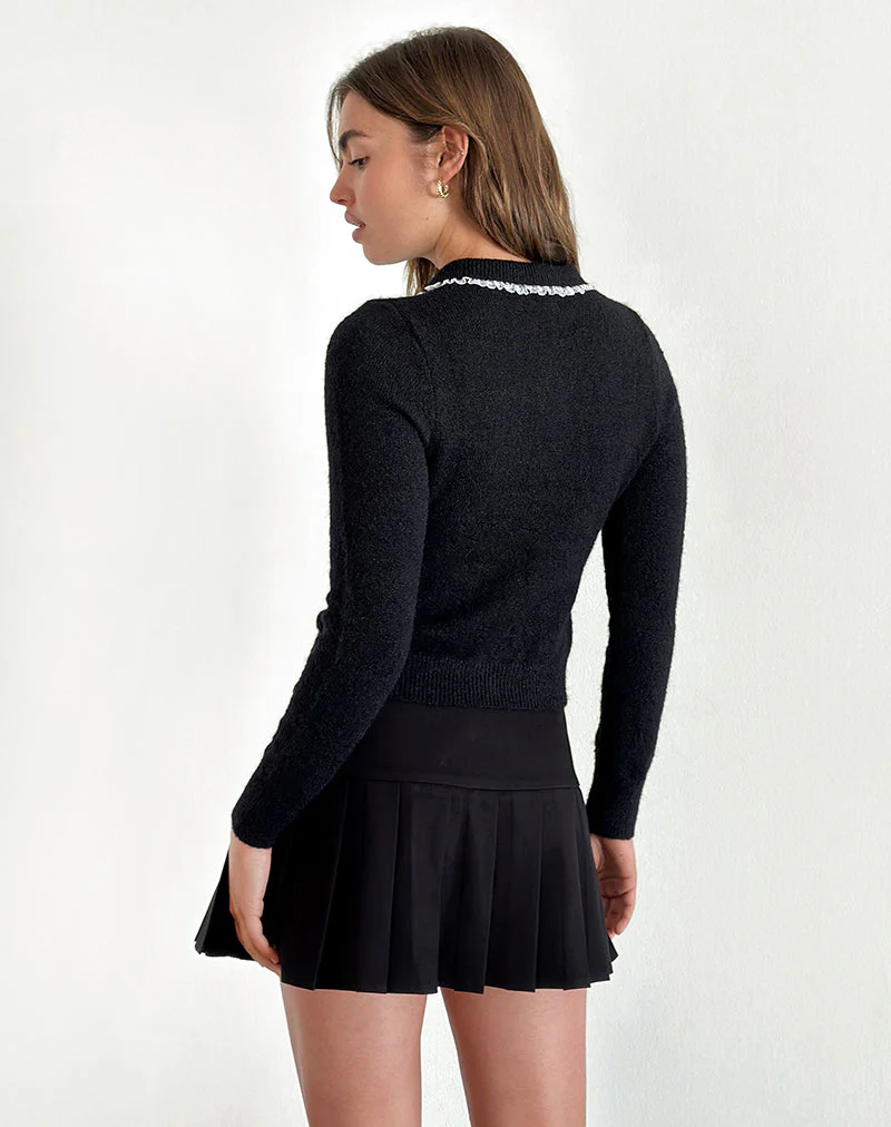Jaiko Strickjacke aus schwarzem Strick - Image 4