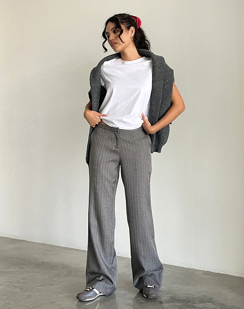 Jaliba Smart Hose in Grau Nadelstreifen Tailoring - Image 2