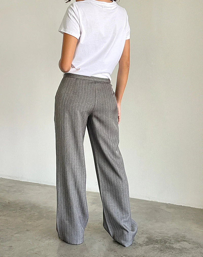 Jaliba Smart Hose in Grau Nadelstreifen Tailoring - Image 3