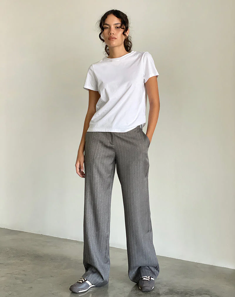 Jaliba Smart Hose in Grau Nadelstreifen Tailoring - Image 4