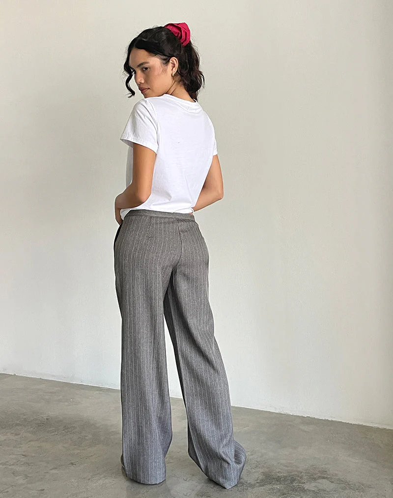 Jaliba Smart Hose in Grau Nadelstreifen Tailoring - Image 5