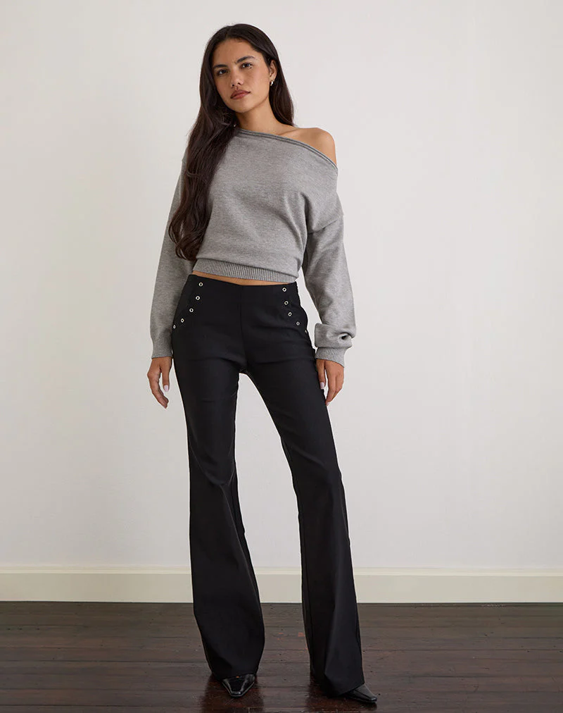 Jalira Pullover aus Strick Grau - Image 2