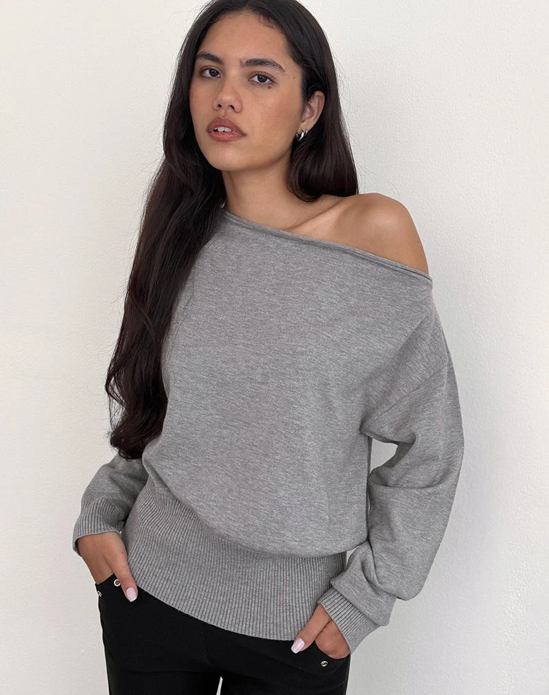 Jalira Pullover aus Strick Grau - Image 3