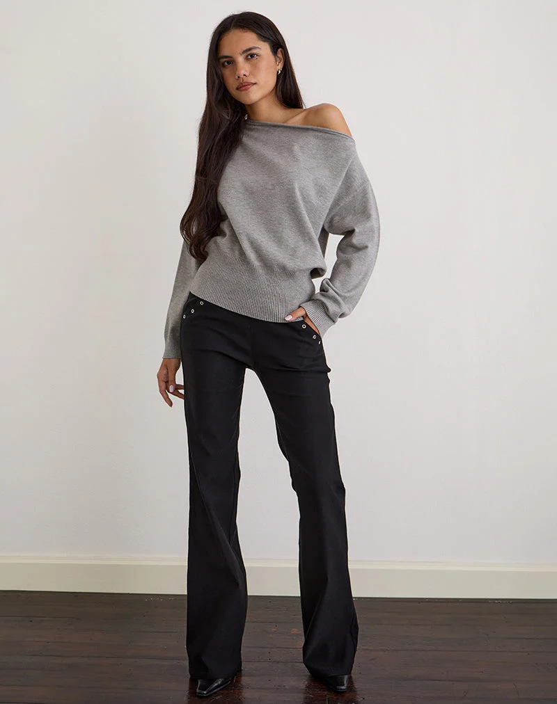 Jalira Pullover aus Strick Grau - Image 4