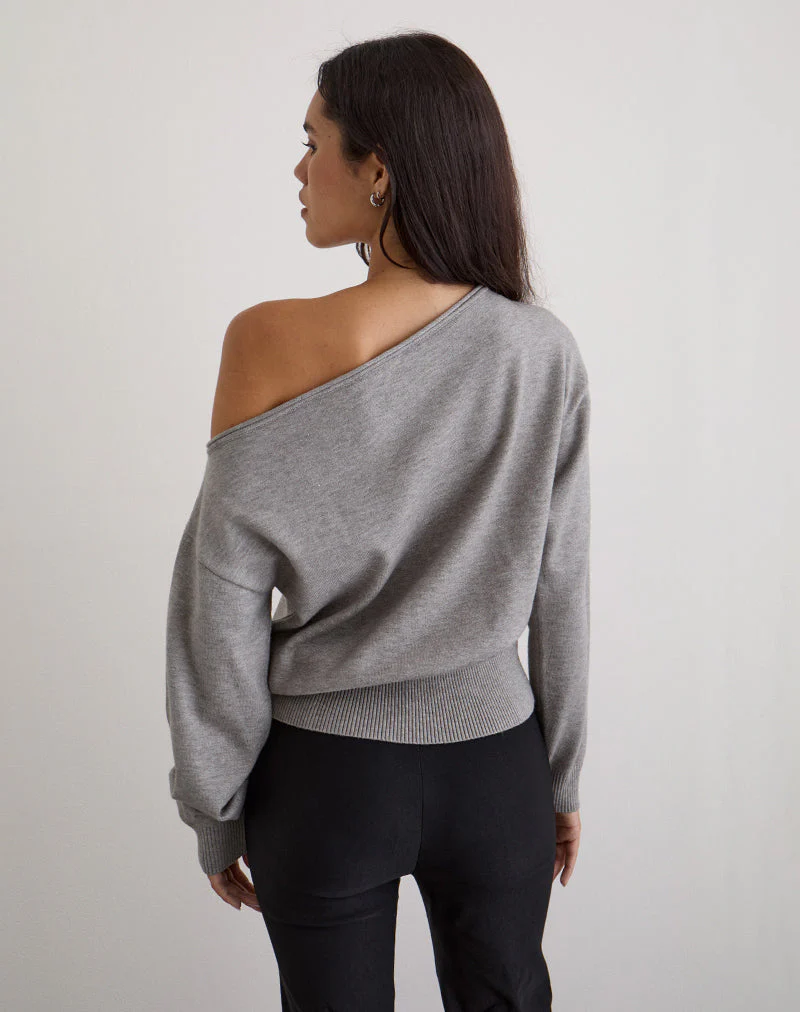 Jalira Pullover aus Strick Grau - Image 5