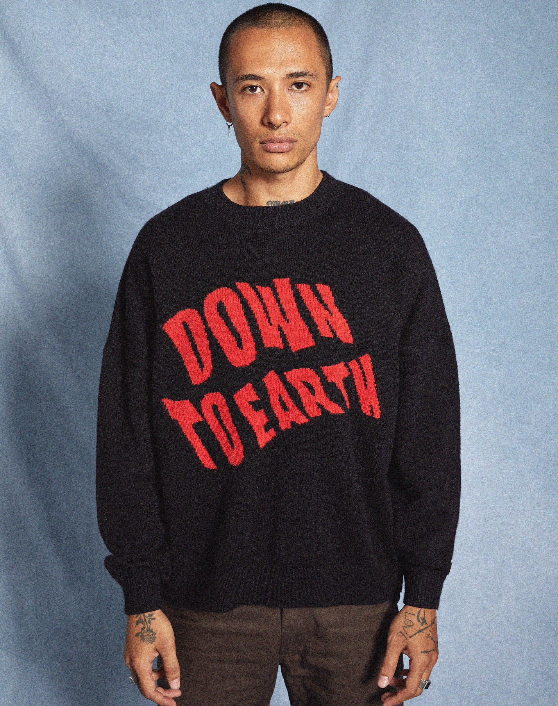 Jamin Pullover in Schwarz Down To Earth - Image 2