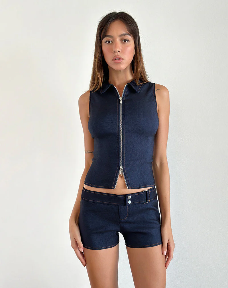 Janae Vest Top aus Chambray Denim - Image 2