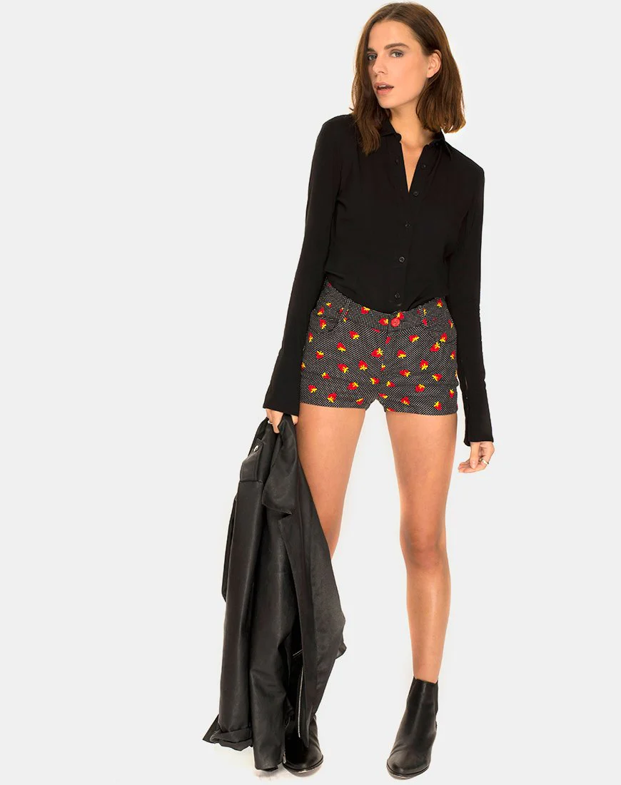 Jango Short in Fruit Polka Schwarz - Image 3