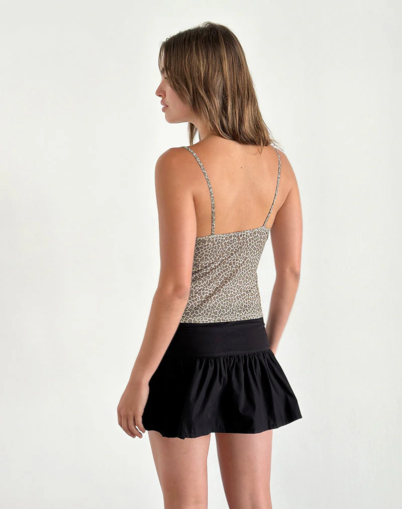 Jarita Cami Top in zierlichem Leopard Hellbraun - Image 4