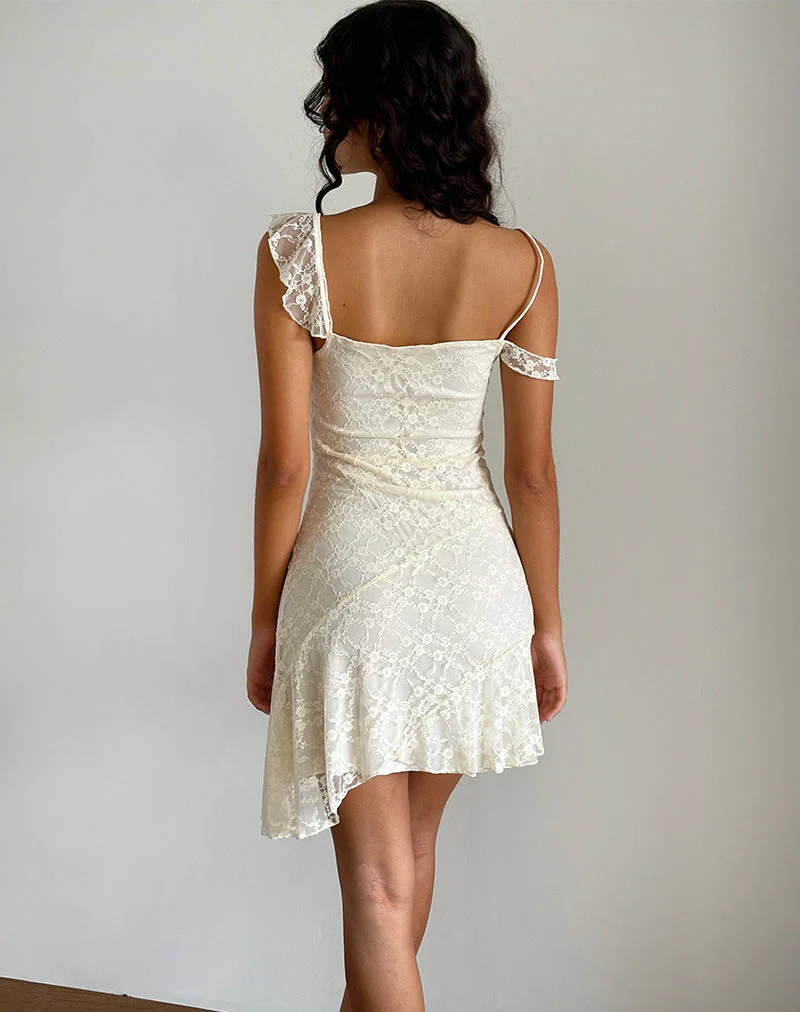 Jati Minikleid aus weißer Canina-Rosen-Spitze - Image 4