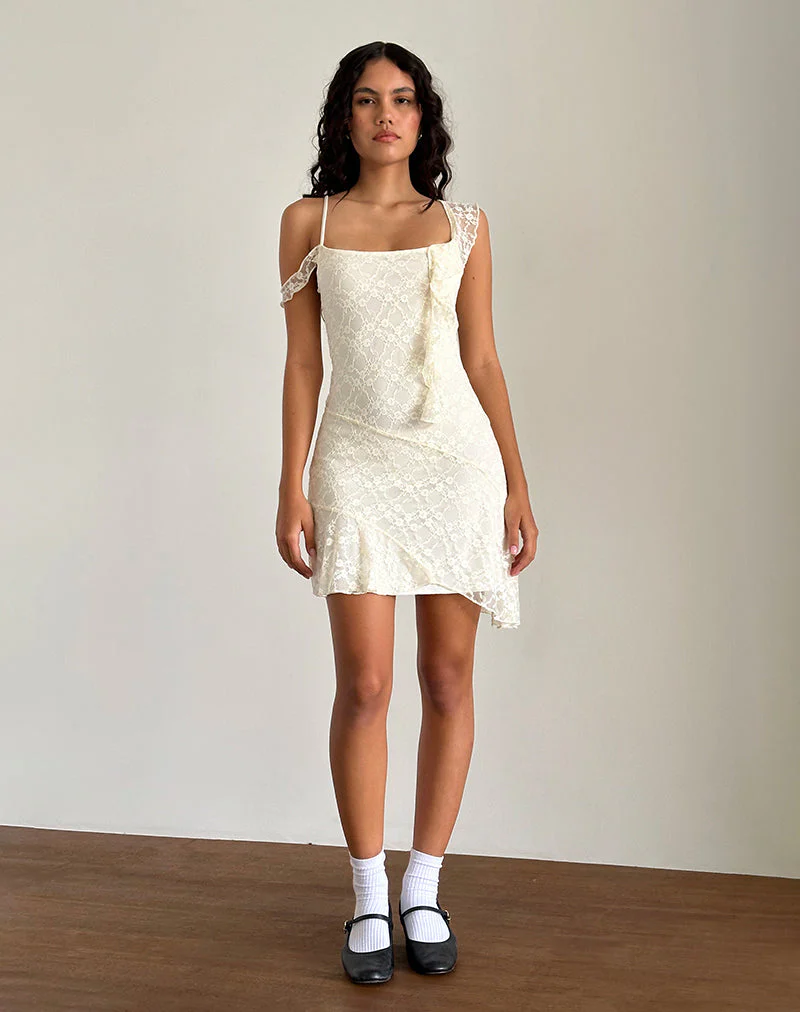 Jati Minikleid aus weißer Canina-Rosen-Spitze - Image 5