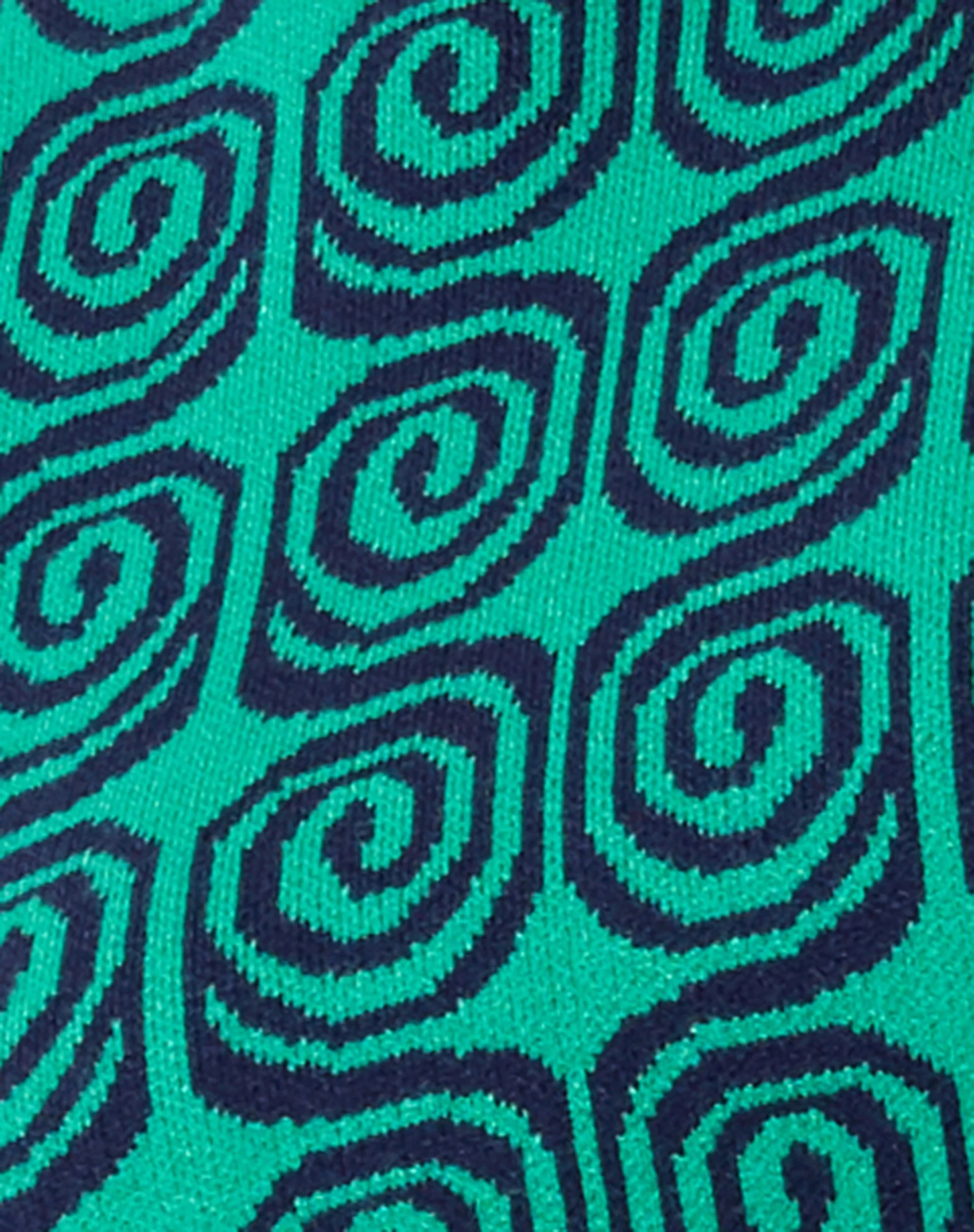 Jaya Pulloverweste in Grün und Blau mit Wirbel - Image 8