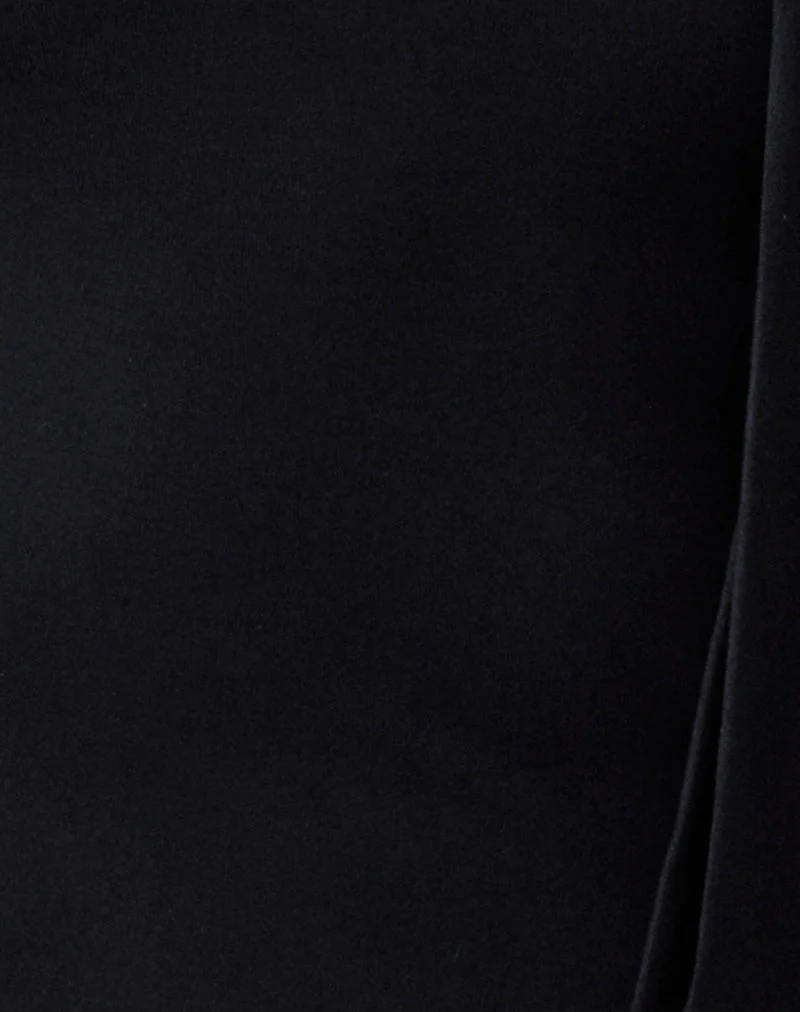 Jayahe Einärmeliges Top aus Rayon Jersey Schwarz - Image 6