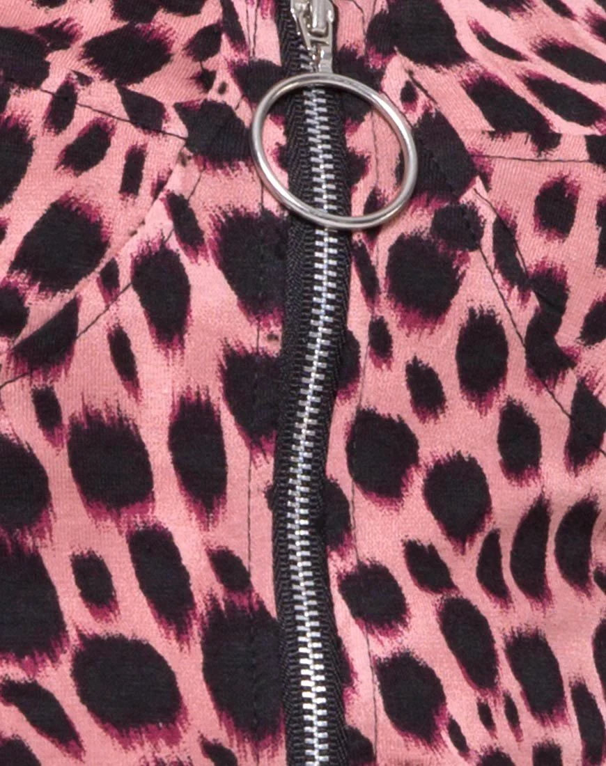 Jedden Kleid in Rosa Gepard - Image 5