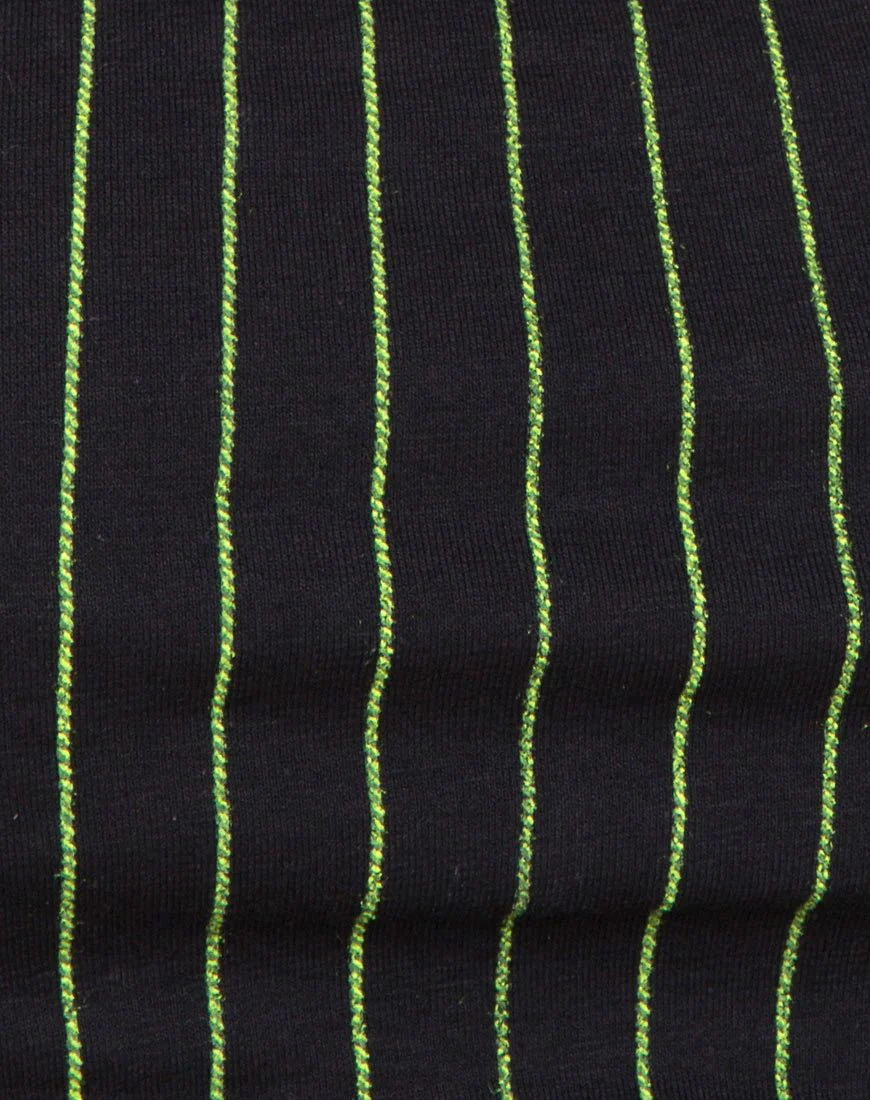 Jeevan Bandeau-Top in Neon-Nadelstreifen - Image 5