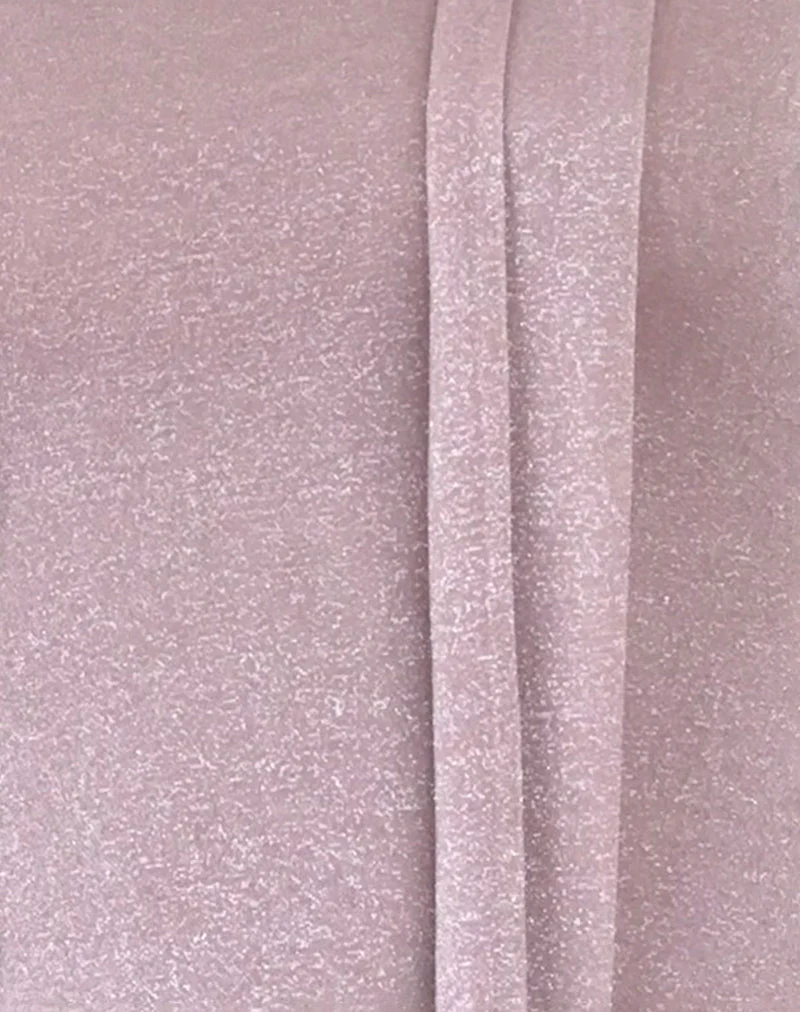 Jeldia Bandeau-Top und Schal-Set in Rosa Schimmer - Image 6