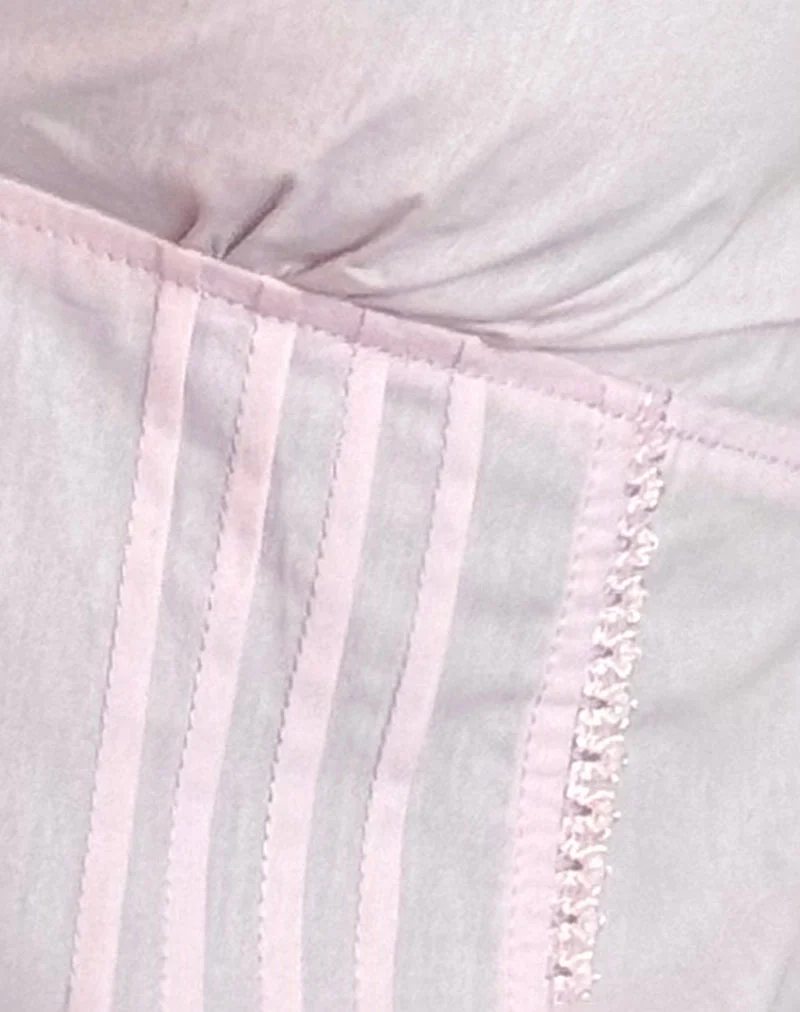 Jepuni Cami Top aus hellrosa Popeline - Image 7