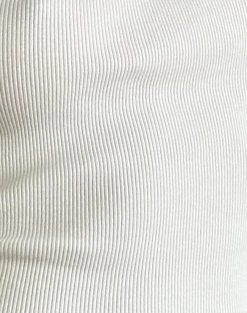 Jinila Top in Off White mit Schleife und Spitzenbesatz - Image 6