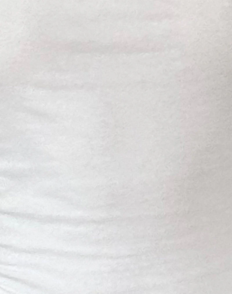 Jiniso Crop Top in Off White mit schwarzen Schleifen - Image 6