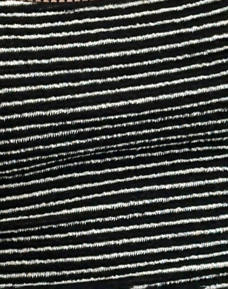 Jinsu Top in Schwarz-Weiß gestreift mit Picot-Besatz - Image 5