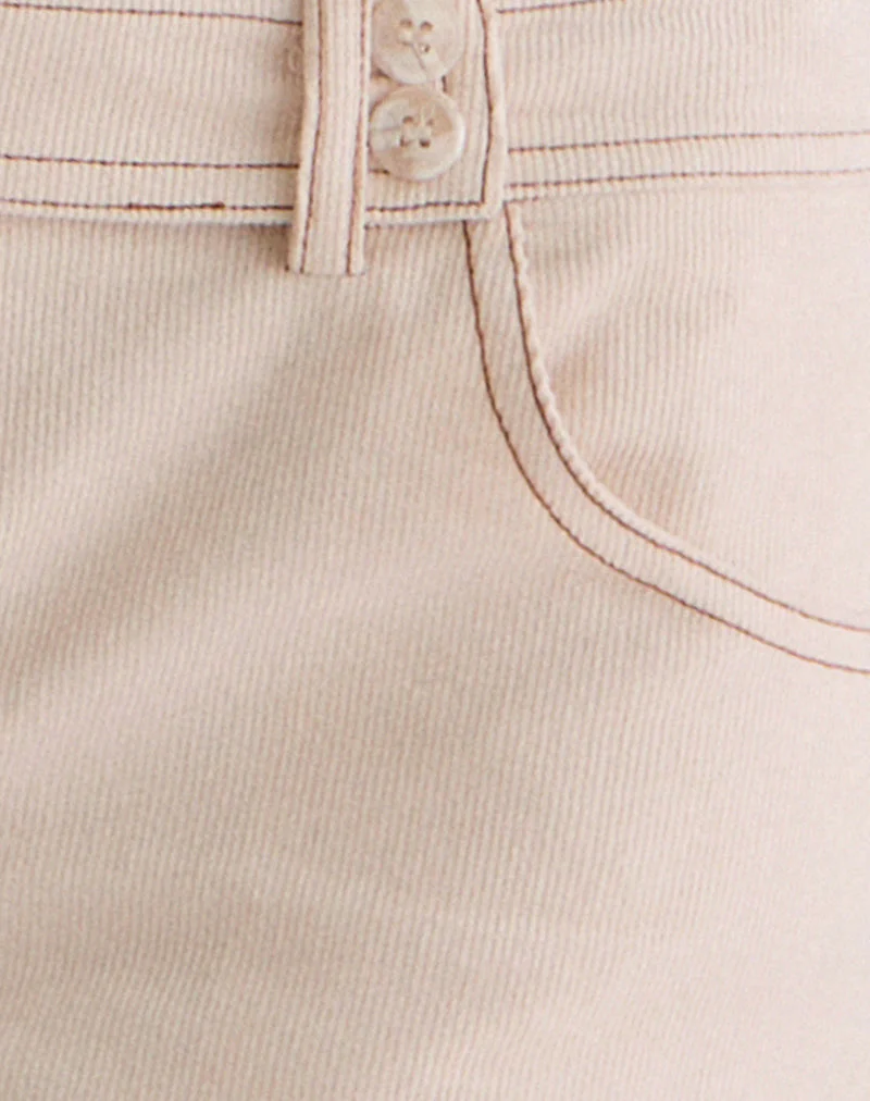 Jirlen Hotpants aus Cord in Elfenbein - Image 5