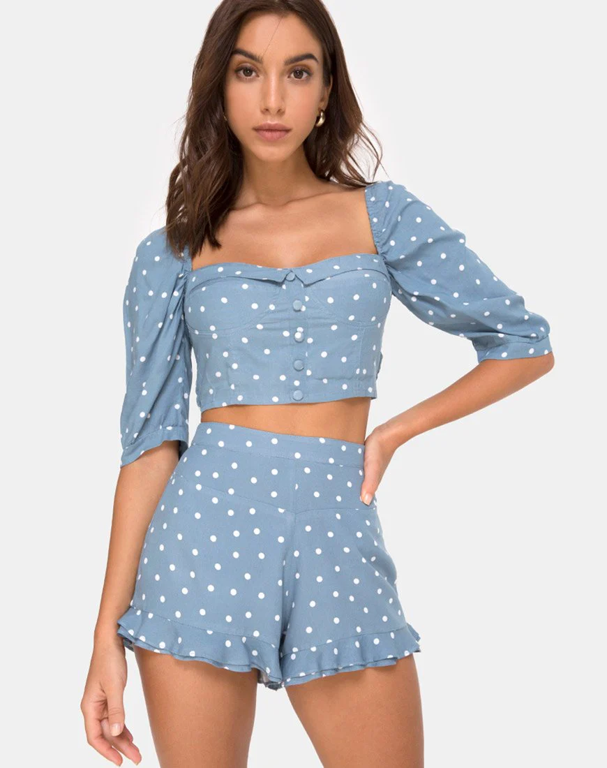 Jiro Short in Skater Polka Blau - Image 2