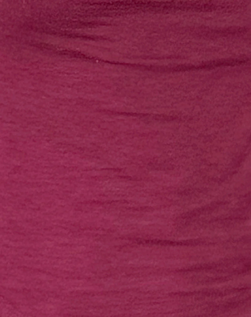 Jojes Jersey Tee in Burgunderrot - Image 6