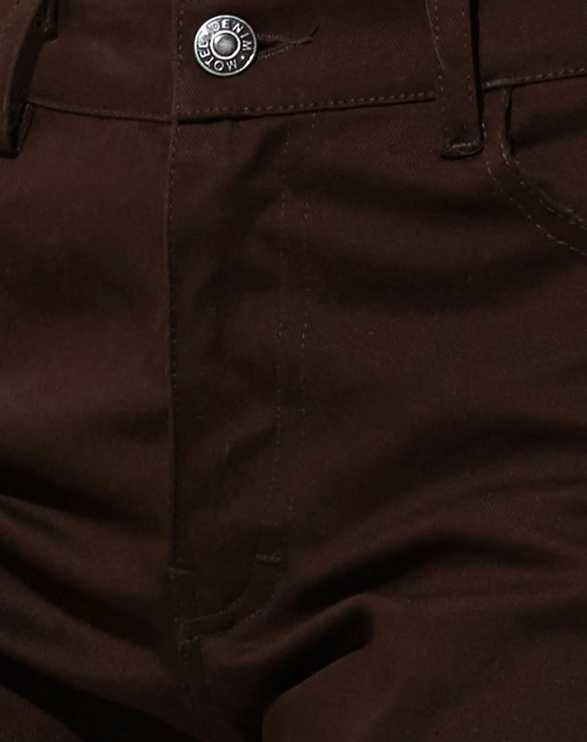 Jopan Schlaghosen aus Twill Bitter Chocolate - Image 6