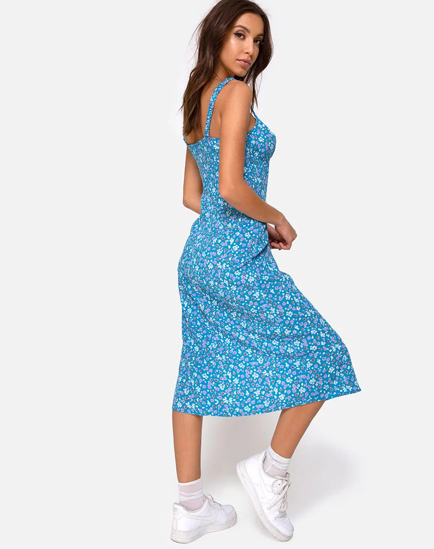 Jova Midikleid in Bloom Baby Blau - Image 2